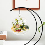 Maxbell Metal Moon Shaped Stand Holder Sturdy 9.6inch Tall Accessory Multifunctional