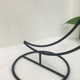 Maxbell Metal Moon Shaped Stand Holder Sturdy 9.6inch Tall Accessory Multifunctional