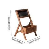 Maxbell Wooden Plant Stand with Chalkboard Shelf for Dining Room Living Room Kitchen