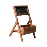 Maxbell Wooden Plant Stand with Chalkboard Shelf for Dining Room Living Room Kitchen