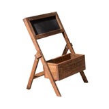 Maxbell Wooden Plant Stand with Chalkboard Shelf for Dining Room Living Room Kitchen