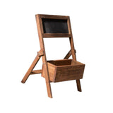 Maxbell Wooden Plant Stand with Chalkboard Shelf for Dining Room Living Room Kitchen