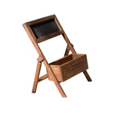 Maxbell Wooden Plant Stand with Chalkboard Shelf for Dining Room Living Room Kitchen