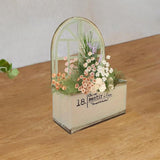 Maxbell Metal Wall Planter Vintage Wall Vase Iron Plant Holder for Home Country Wall Beige white