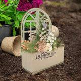 Maxbell Metal Wall Planter Vintage Wall Vase Iron Plant Holder for Home Country Wall Beige white