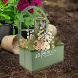 Maxbell Metal Wall Planter Vintage Wall Vase Iron Plant Holder for Home Country Wall Green