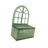 Maxbell Metal Wall Planter Vintage Wall Vase Iron Plant Holder for Home Country Wall Green