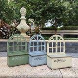 Maxbell Metal Wall Planter Vintage Wall Vase Iron Plant Holder for Home Country Wall Green