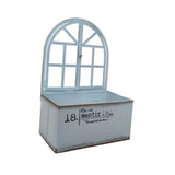 Maxbell Metal Wall Planter Vintage Wall Vase Iron Plant Holder for Home Country Wall Blue