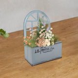 Maxbell Metal Wall Planter Vintage Wall Vase Iron Plant Holder for Home Country Wall Blue