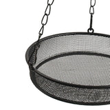 Maxbell Hanging Bird Feeder Multifunction Practical Metal Mesh for Outside Yard
