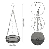 Maxbell Hanging Bird Feeder Multifunction Practical Metal Mesh for Outside Yard