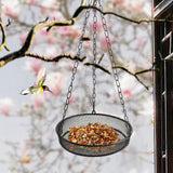 Maxbell Hanging Bird Feeder Multifunction Practical Metal Mesh for Outside Yard