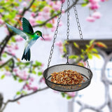 Maxbell Hanging Bird Feeder Multifunction Practical Metal Mesh for Outside Yard