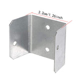 Maxbell 10x Fence Brackets Heavy Duty Parts Connecting for Balcony Wood Fencing Lawn 32mm