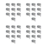 Maxbell 10x Fence Brackets Heavy Duty Parts Connecting for Balcony Wood Fencing Lawn 32mm