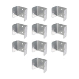 Maxbell 10x Fence Brackets Heavy Duty Parts Connecting for Balcony Wood Fencing Lawn 44mm