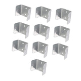 Maxbell 10x Fence Brackets Heavy Duty Parts Connecting for Balcony Wood Fencing Lawn 44mm