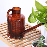 Maxbell Watering Can Decorative 1L Garden Water Can for Greenhouse Flowers Courtyard Brown