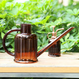 Maxbell Watering Can Decorative 1L Garden Water Can for Greenhouse Flowers Courtyard Brown