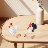 Maxbell 2x Easter Chicken Statues Long Legs Creative Funny Craft for Lawn Patio Farm