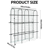 Maxbell Garden Cucumber Trellis for Fruit Vegetable for Raised Bed Metal Pea Trellis