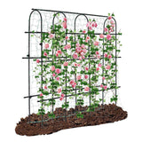 Maxbell Garden Cucumber Trellis for Fruit Vegetable for Raised Bed Metal Pea Trellis