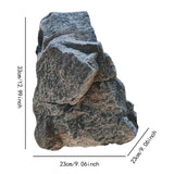 Maxbell Artificial Faux Landscape Rock Lightweight Multifunctional Garden Decoration 33x23x23cm