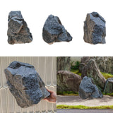 Maxbell Artificial Faux Landscape Rock Lightweight Multifunctional Garden Decoration 33x23x23cm