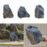 Maxbell Artificial Faux Landscape Rock Lightweight Multifunctional Garden Decoration 33x23x23cm