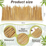 Maxbell Straw Roof Thatch Simulated Multifunctional Ornament Carpet for Garden Patio