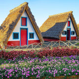 Maxbell Straw Roof Thatch Simulated Multifunctional Ornament Carpet for Garden Patio