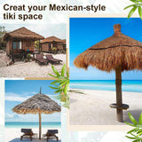 Maxbell Straw Roof Thatch Simulated Multifunctional Ornament Carpet for Garden Patio