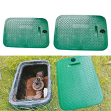 Maxbell Valve Box Cover Lid Sturdy Replacement for Farm Outside Irrigation Grassland 39.4cm