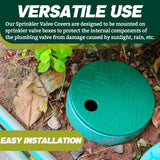 Maxbell Valve Box Cover Lid Round Sprinkler Irrigation Valve Box Lid for Underground 6 inch