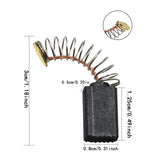 Maxbell 2Pcs Carbon Brush 3cmx0.8cm Parts for Electrical Drill Polishing Machine
