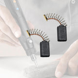 Maxbell 2Pcs Carbon Brush 3cmx0.8cm Parts for Electrical Drill Polishing Machine