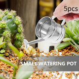 Maxbell 5 Pieces Small Watering Cans Garden Water Kettles for Office Yard Houseplant