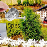 Maxbell 5 Pieces Small Watering Cans Garden Water Kettles for Office Yard Houseplant
