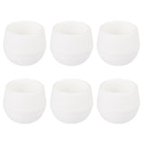 Maxbell 12 Pieces Small Flower Pots Simple Containers for Yard Balcony Indoor Plants White