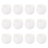 Maxbell 12 Pieces Small Flower Pots Simple Containers for Yard Balcony Indoor Plants White
