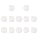 Maxbell 12 Pieces Small Flower Pots Simple Containers for Yard Balcony Indoor Plants White