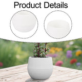 Maxbell 12 Pieces Small Flower Pots Simple Containers for Yard Balcony Indoor Plants White