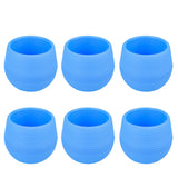Maxbell 12 Pieces Small Flower Pots Simple Containers for Yard Balcony Indoor Plants Blue