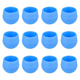 Maxbell 12 Pieces Small Flower Pots Simple Containers for Yard Balcony Indoor Plants Blue