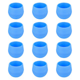 Maxbell 12 Pieces Small Flower Pots Simple Containers for Yard Balcony Indoor Plants Blue