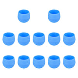 Maxbell 12 Pieces Small Flower Pots Simple Containers for Yard Balcony Indoor Plants Blue