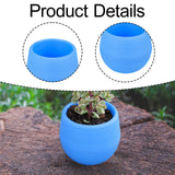 Maxbell 12 Pieces Small Flower Pots Simple Containers for Yard Balcony Indoor Plants Blue