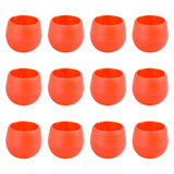 Maxbell 12 Pieces Small Flower Pots Simple Containers for Yard Balcony Indoor Plants Red