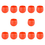 Maxbell 12 Pieces Small Flower Pots Simple Containers for Yard Balcony Indoor Plants Red